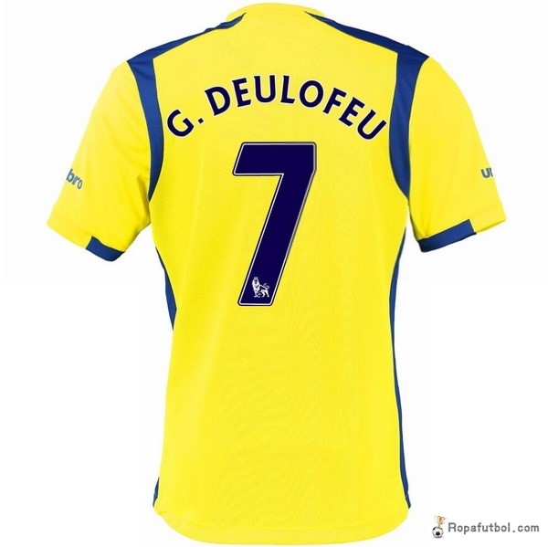 Camiseta Everton Replica Tercera Ropa G.Deuloffu 2016/17 Amarillo